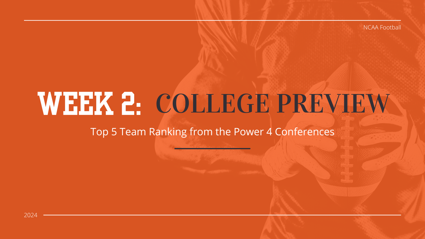 Week 2 College Football Preview